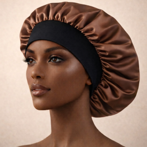 Satin hair bonnet (brown)